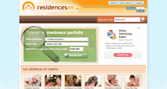 Desktop Screenshot of lesresidences.com